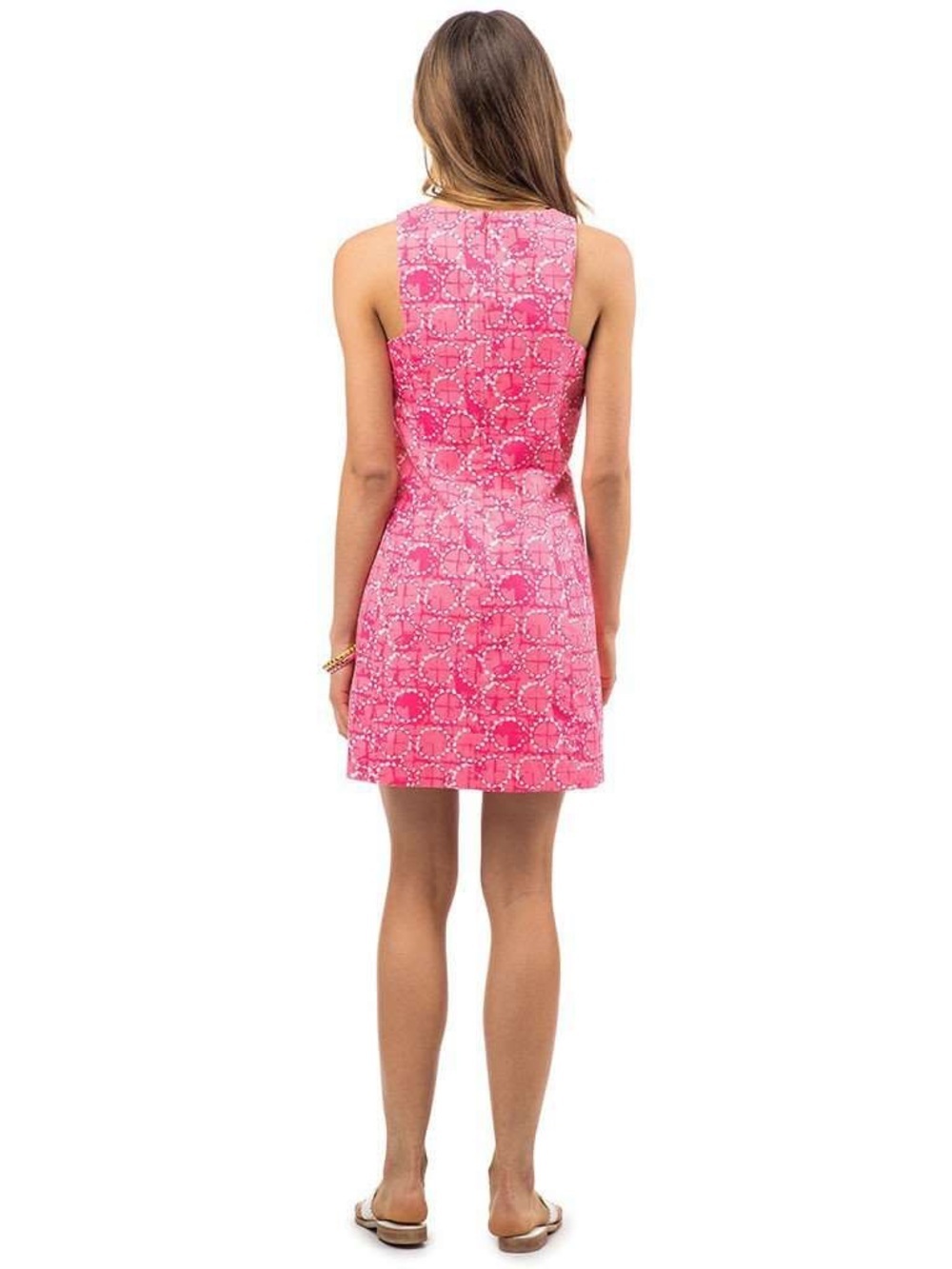 Southern Tide-Sand Dollar Print Dress in Smoothie Pink-size 10-NWT - Picture 2 of 10